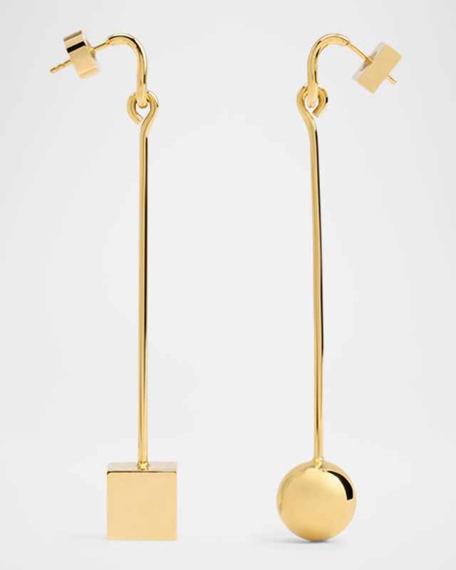 Les Boucles Nodo Linear Drop Earrings